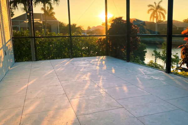 Sunset Patio With Deck Tile